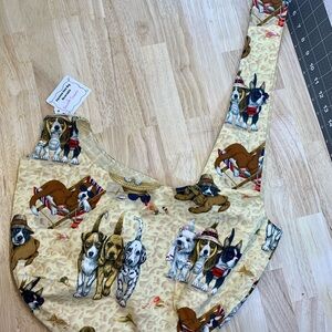 Handmade Japanese Knot Bag - Seaside Snouts - Reversible Shoulder Bag